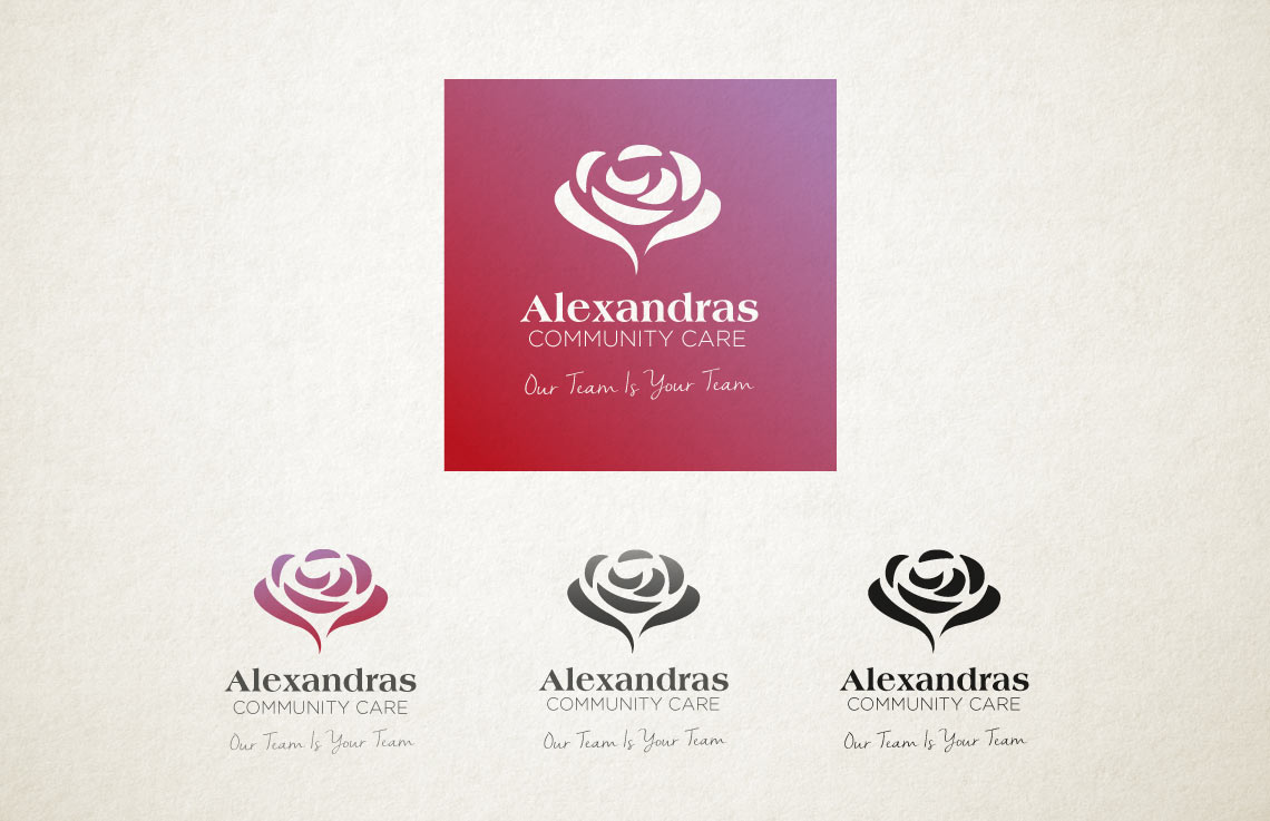Alexandras & Westcountry Home Care logo options