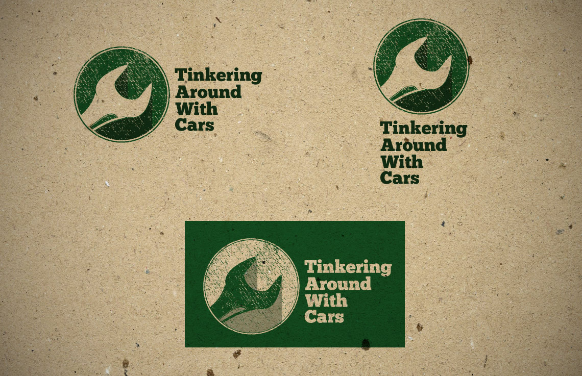 Tinkering Around With Cars logo options