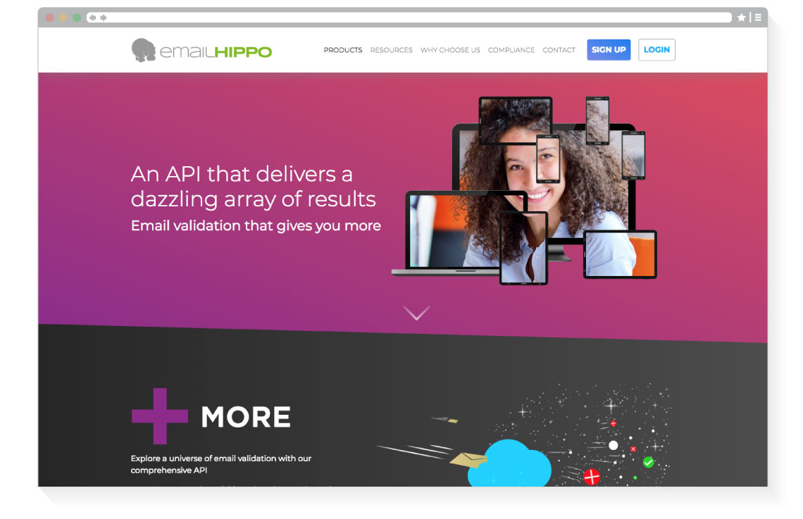 Email Hippo More product page