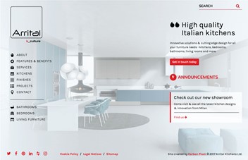 New Website Design: Arrital Kitchens