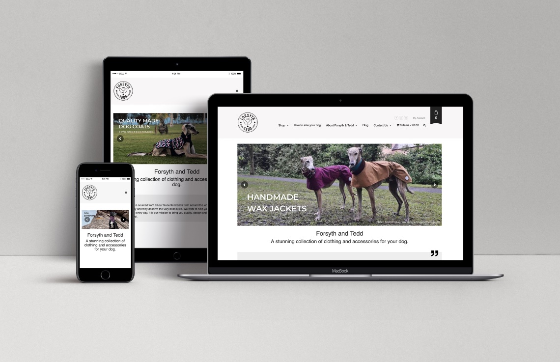 Forsyth and Tedd eCommerce website