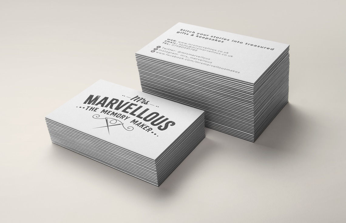 Mrs Marvellous business cards